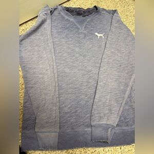 PINK Victoria's Secret Light Blue Crewneck Sweater